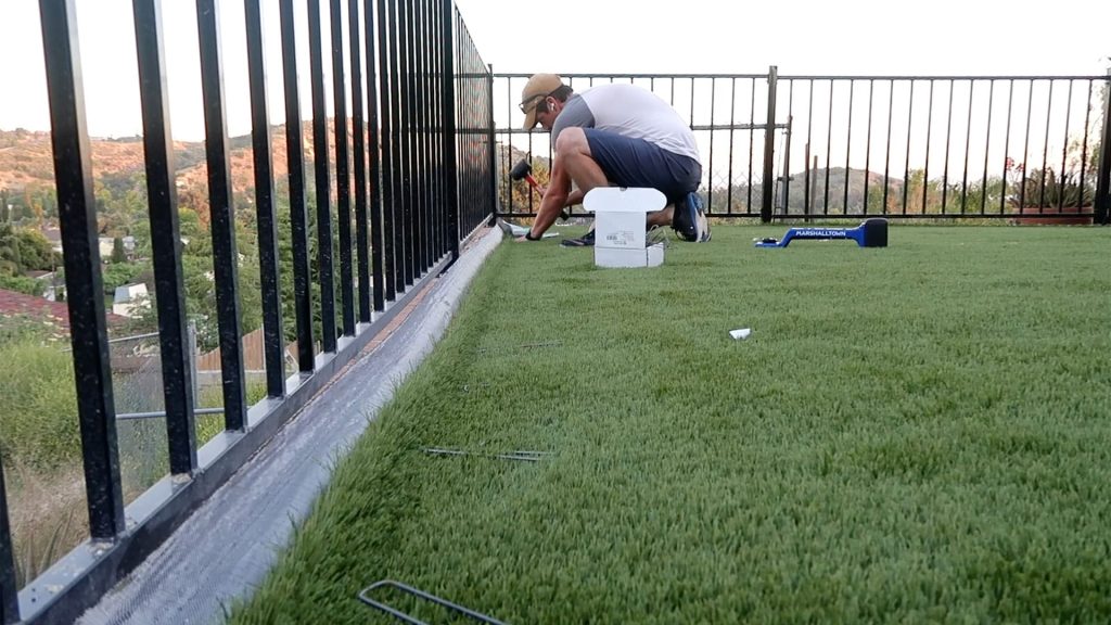 artificial grass installation
